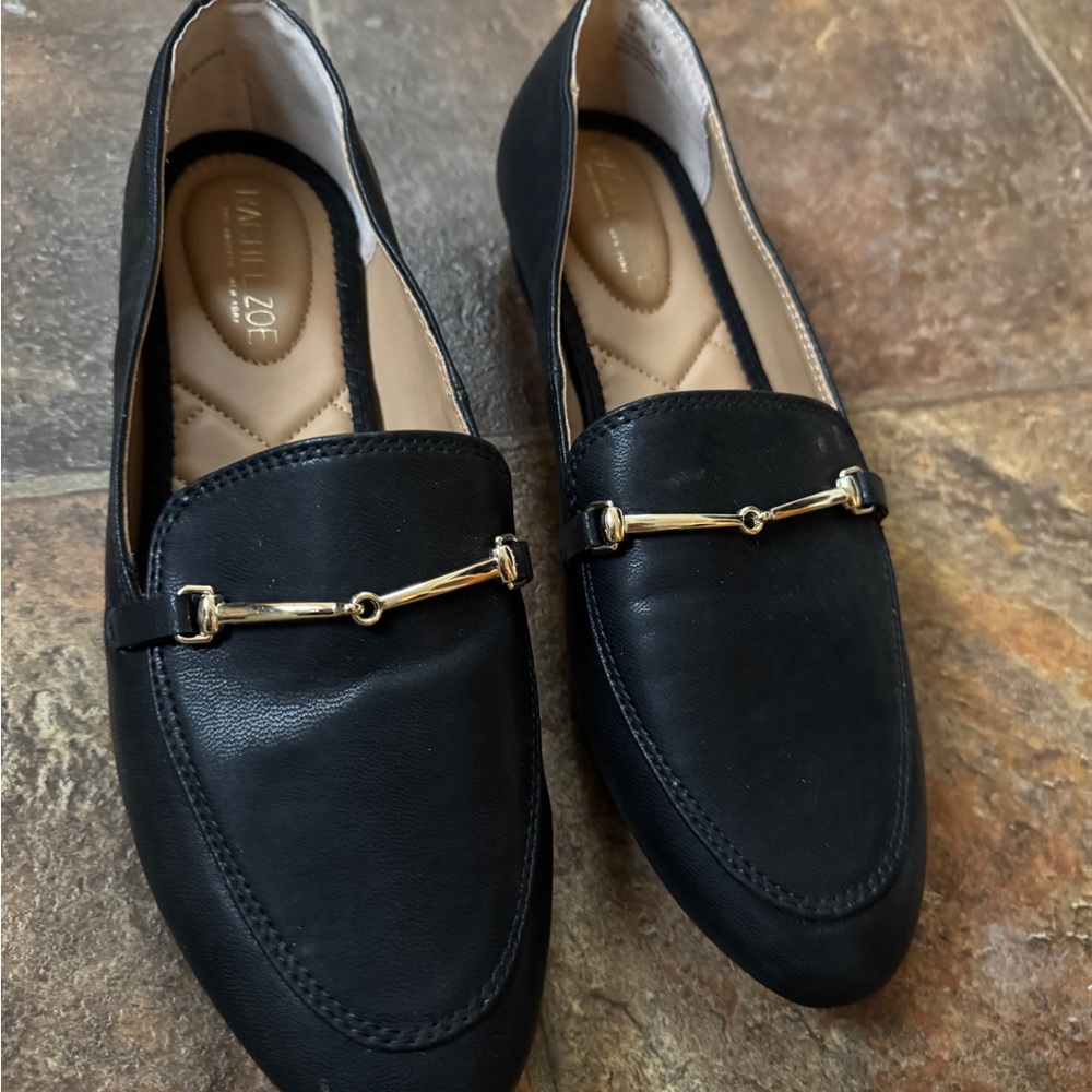 Rachel Zoe Black Leather Loafers